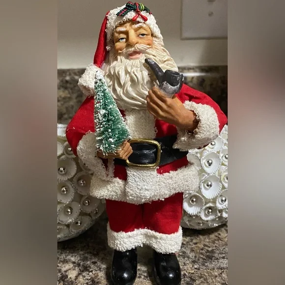 🎄Vintage Paper Mache Clothtique Santa Figurine Christmas Tree Holiday Decor - Picture 1 of 5